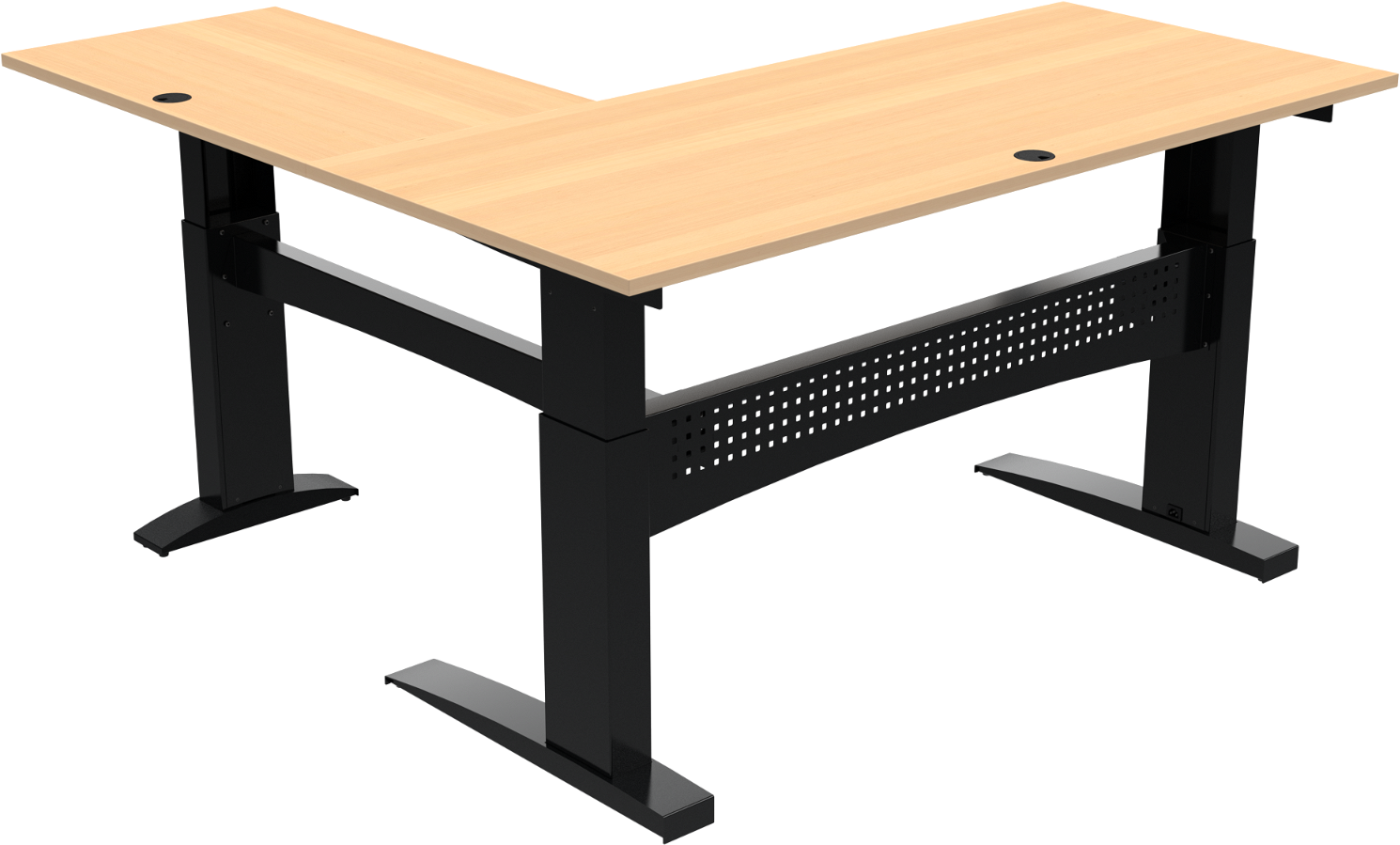 Hæve-/sænkebord Zennord Flexdesk 501-11 med kabelføring
