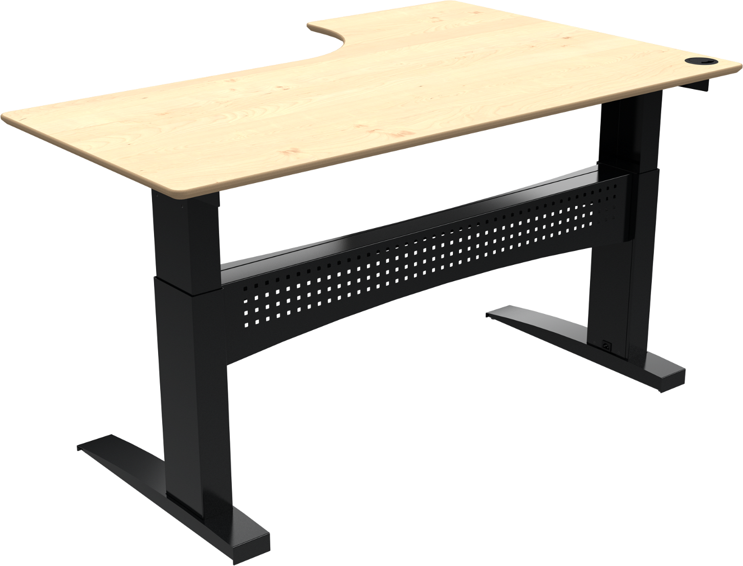 Hæve-Sænkebord Zennord Flexdesk L-formet Venstre 180x120