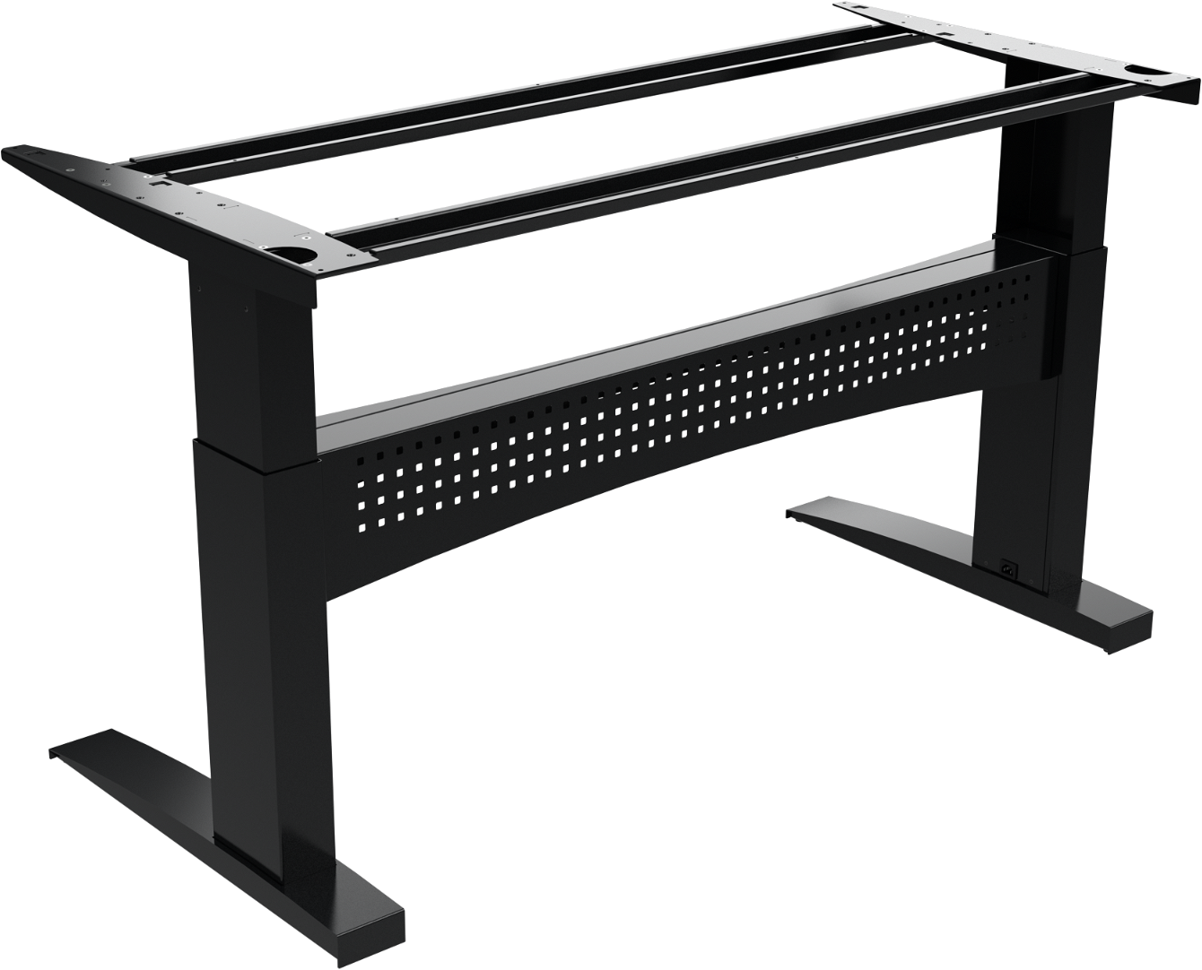Hæve- Sænkestel Zennord Flexdesk Sort Metalstel Med Bosch-motor   Kabelføring  Højde 65-122    150
