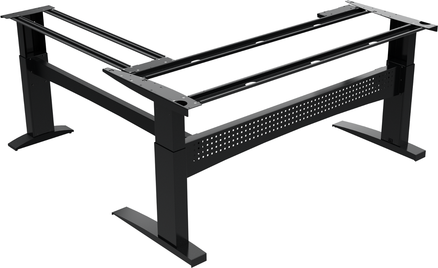 Hæve-/Sænkestel Zennord Flexdesk 501-11 - Sort Metalstel