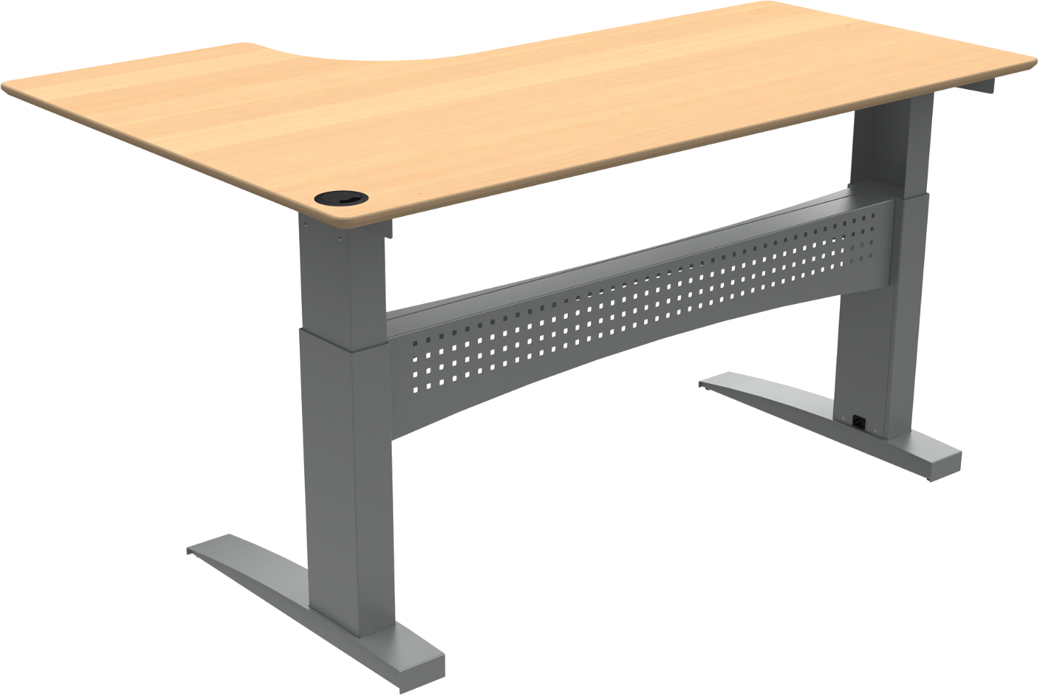 L-formet Hæve-Sænkebord Zennord Flexdesk - Ergonomisk Design