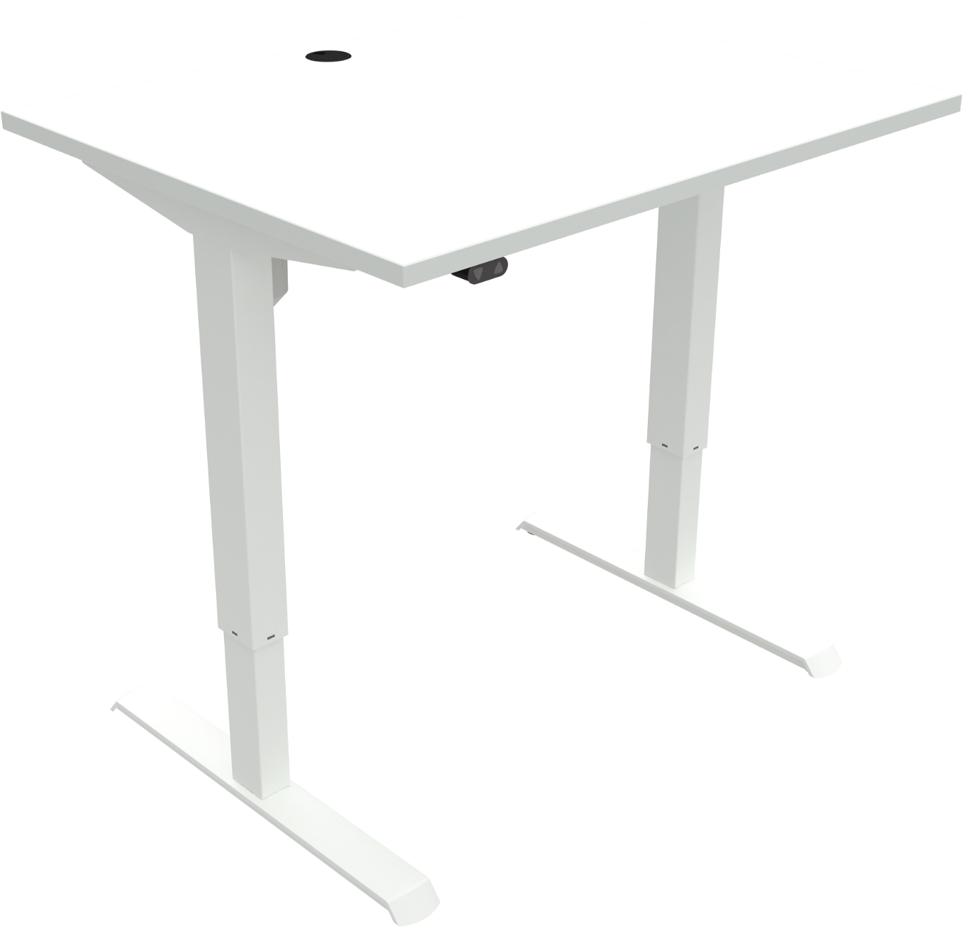 Hæve-/Sænkebord Zennord Adaptdesk - Hvid Melamin til Kontoret