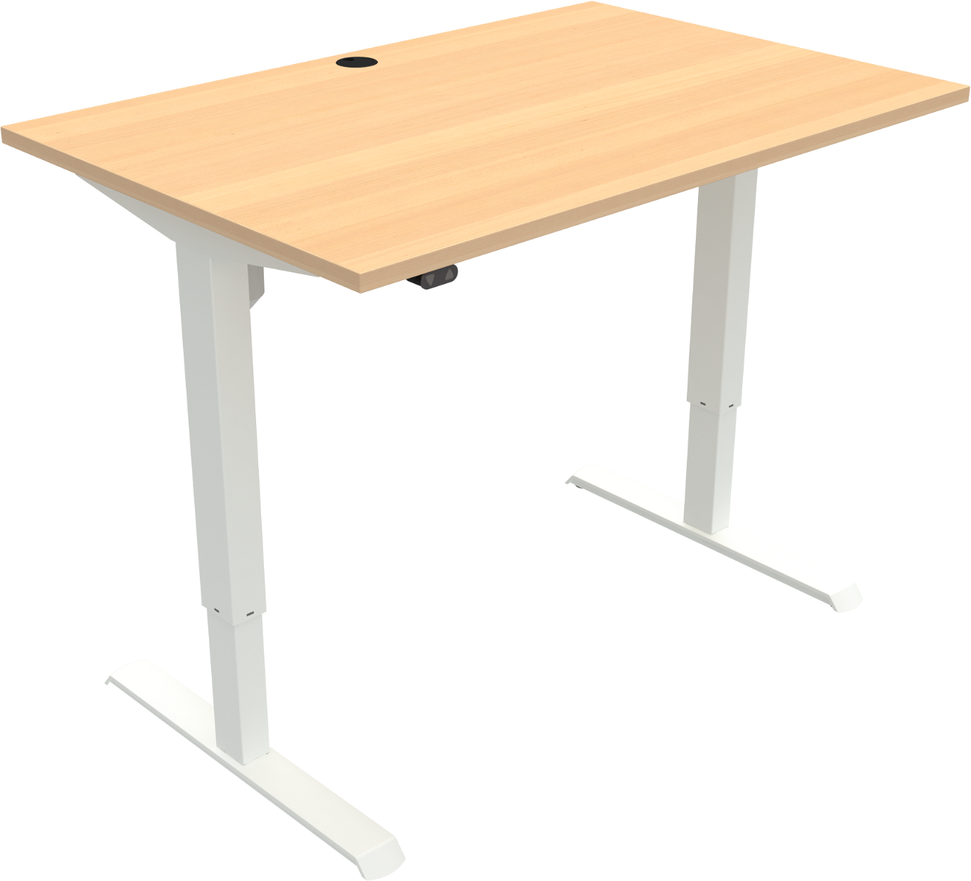Hæve- og Sænkebord Zennord AdaptDesk - Firkantet Hvid 25mm