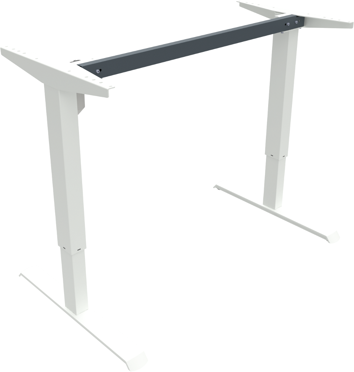 Hæve- og Sænkestel til Skrivebord - Zennord AdaptDesk Hvid