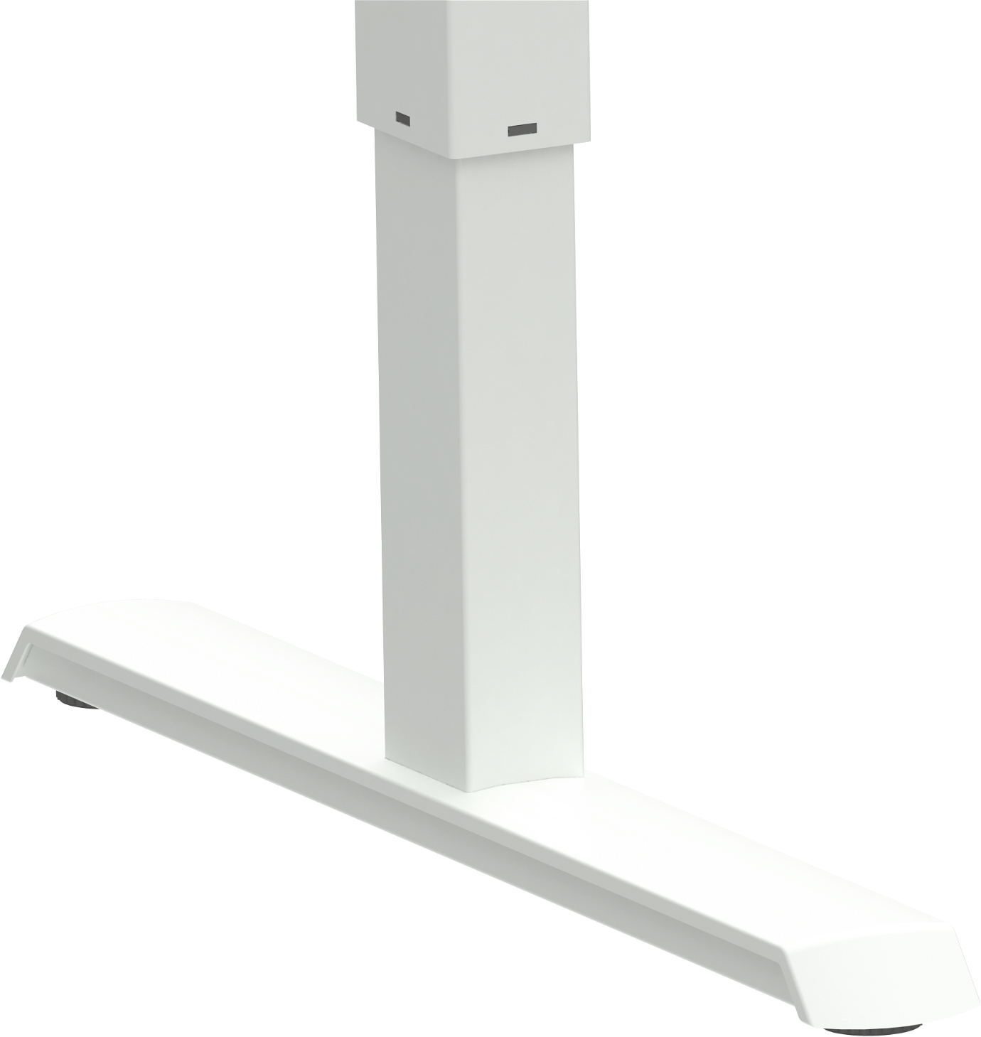 Ergonomisk Hæve- og Sænkestel i Hvidt Metal - Justerbart 132-172 cm