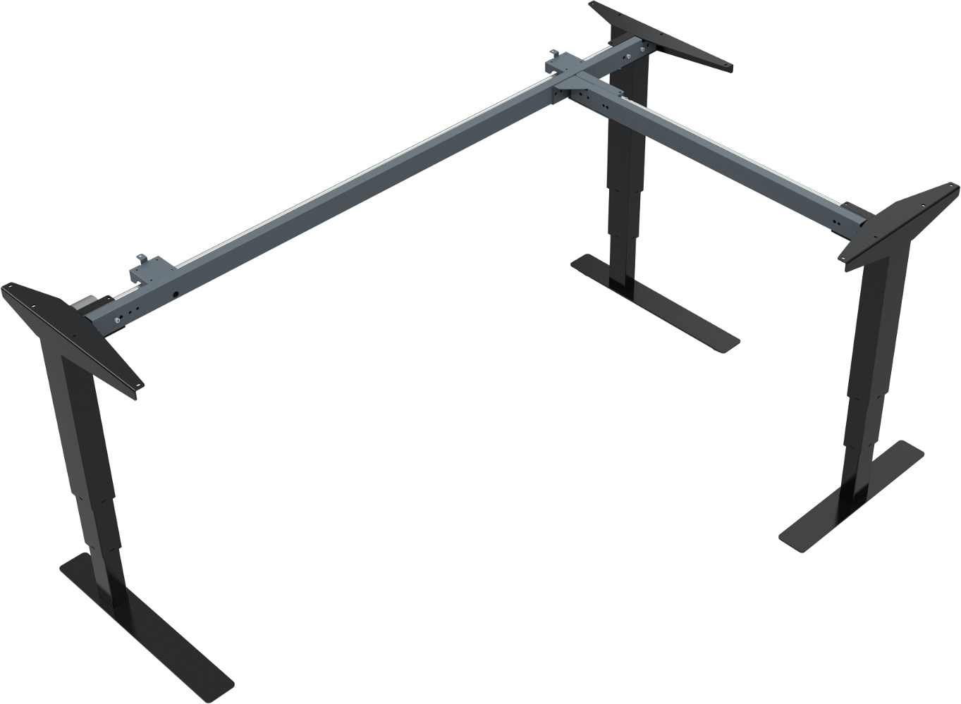 Hæve-/sænkestel Zennord VersaStand – Ergonomisk Sort Metal