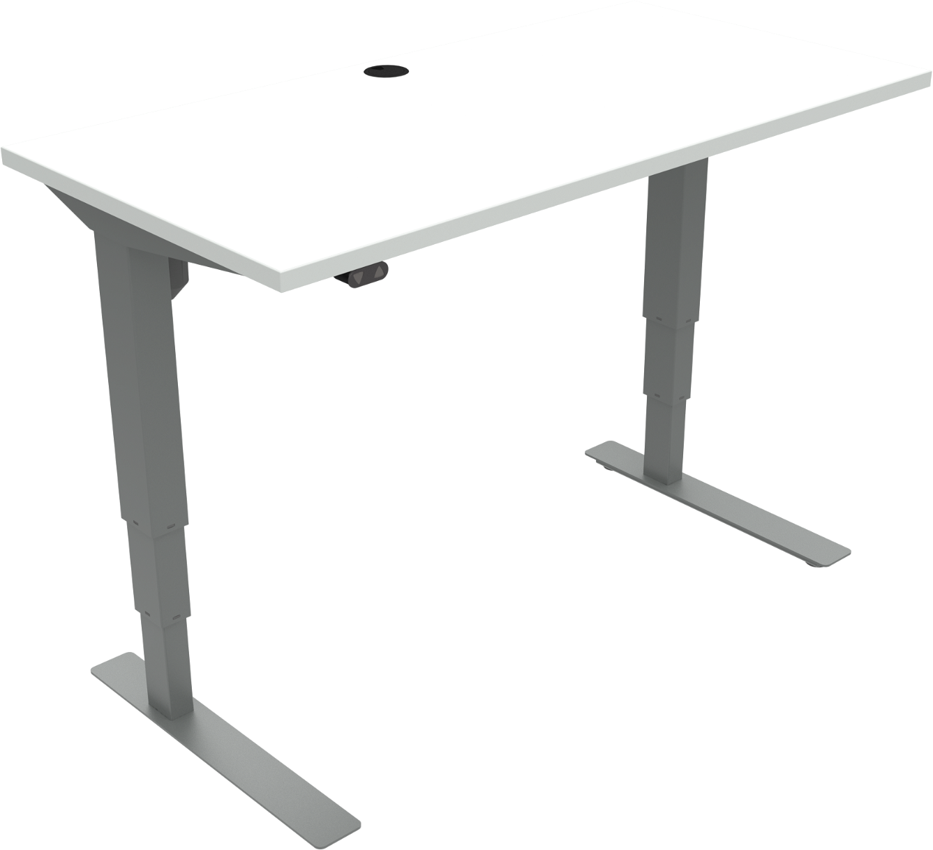 Ergonomisk Hæve-Sænkebord Zennord VersaStand - Hvid/Sølv