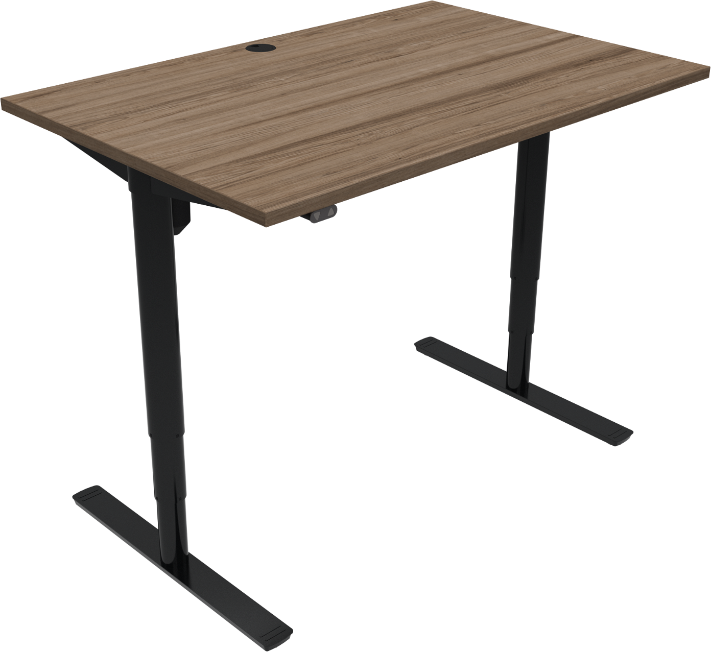 Hæve-/Sænkebord Zennord Comfortzone - Mørk Valnød 120x80