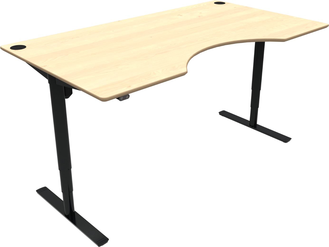 Justerbart Hæve-/Sænkebord Zennord i Ahorn – Elegant Design