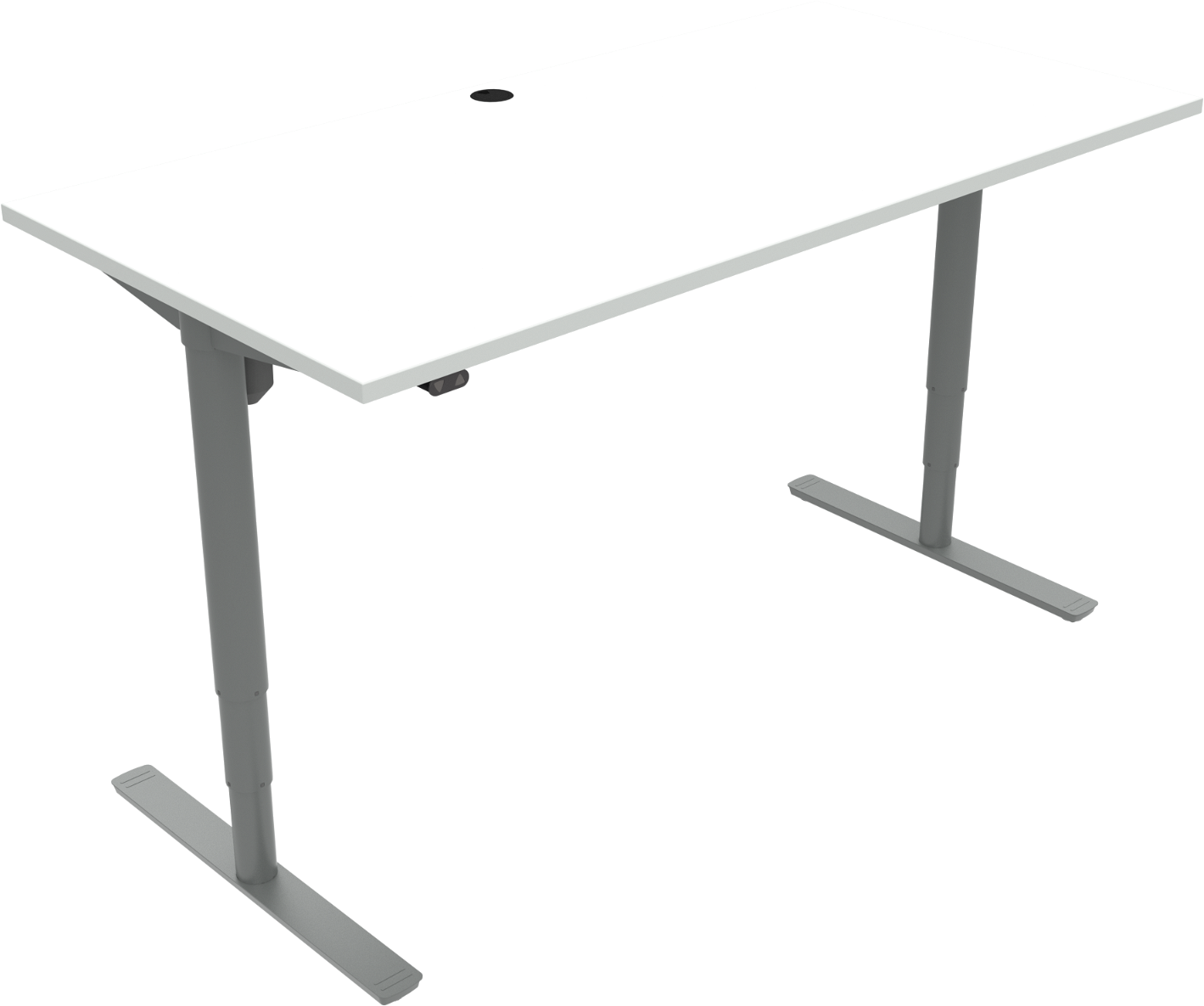 Hæve-/Sænkebord Zennord Comfortzone - Hvid/Sølv, Ergonomi