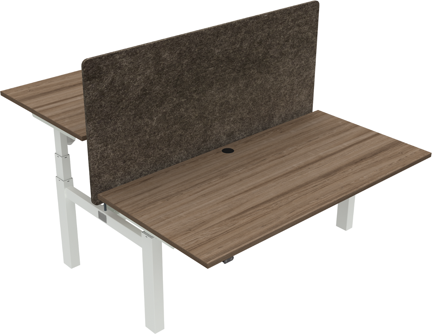 Hæve-/Sænkebord Zennord Valnød 160x80 cm - Black Friday Tilbud!