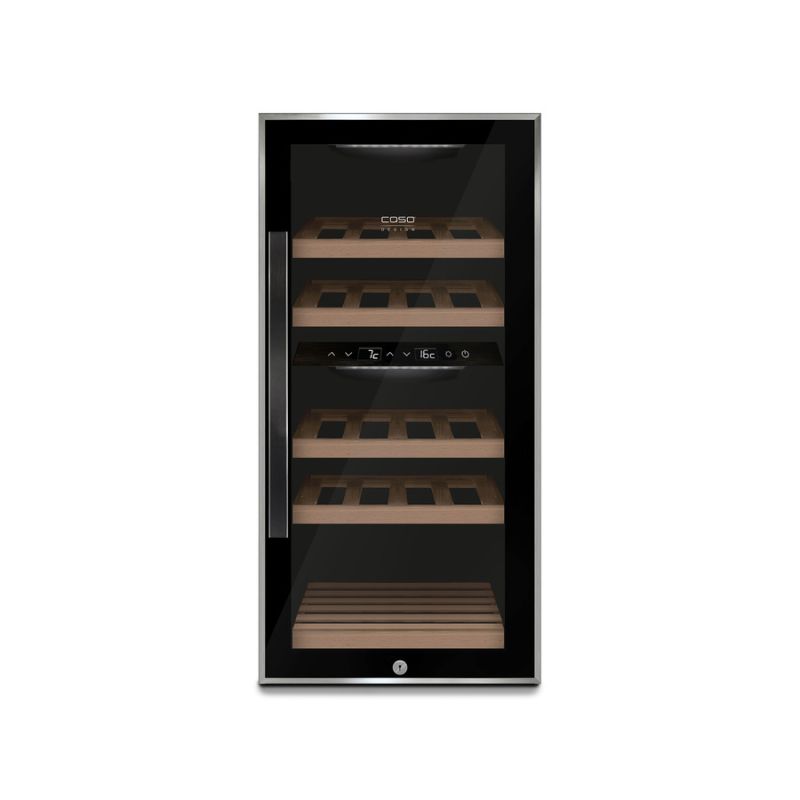 Elegant vinkøleskab Caso Wineclassic Black 24 til hjemmet