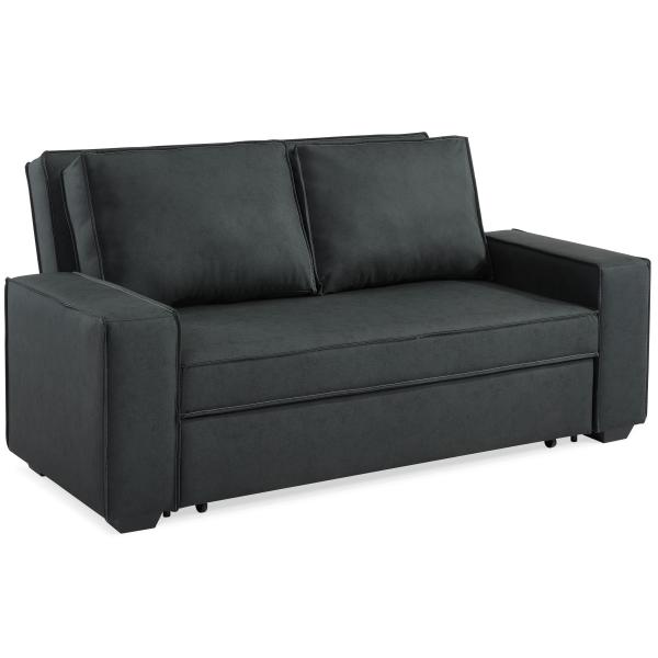 Homeville Detroit   Pers  Kunstlæder  Mørkegrå 176x102x91cm