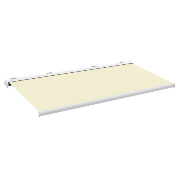Essence Elektrisk Markise Lukket Creme Hvid 550x300cm