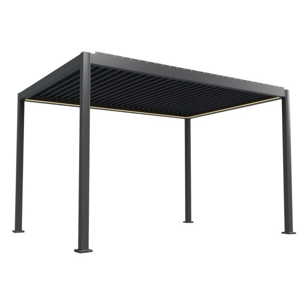 Essence Elektrisk Led Pergola Med Lameltag 400x300x250cm