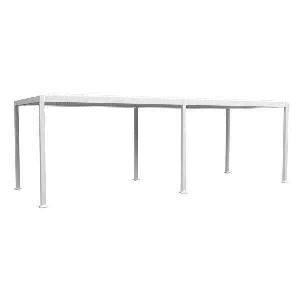 Essence Elektrisk Pergola Med Lameltag Hvid 600x300x250cm