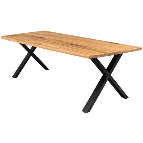 Homeville Firenze Med Krydsben   Natur Sort 220x95cm