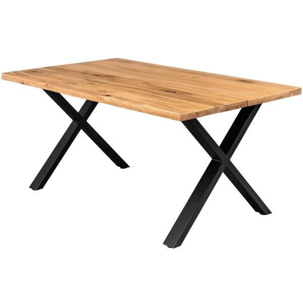Homeville Firenze Med Krydsben   Natur Sort 160x95cm
