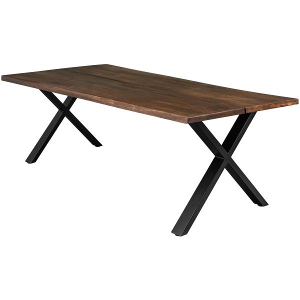 Homeville Firenze Med Krydsben   Smoked Sort 220x95cm