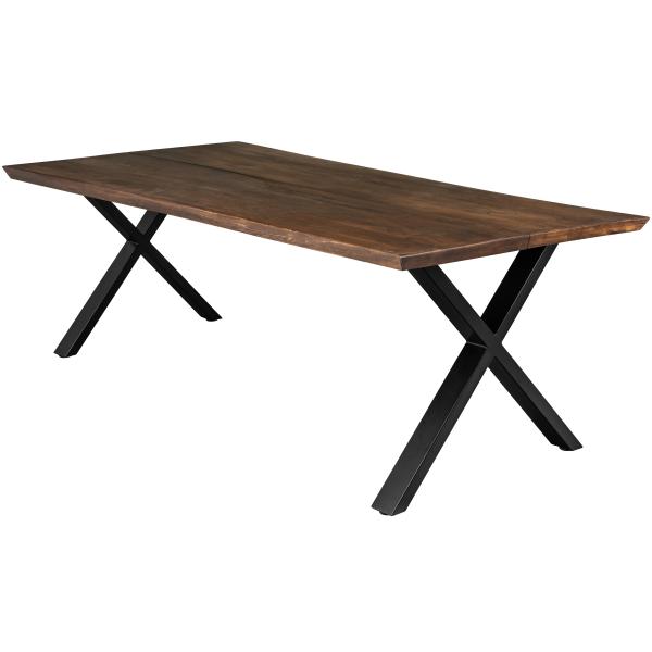 Homeville Firenze Med Krydsben   Smoked Sort 220x95cm