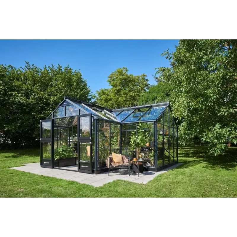 Juliana Orangeri 21       Drivhus Antracit        Hærdet Glas