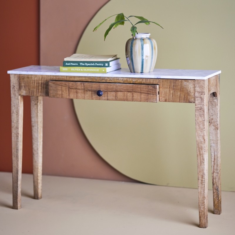 Konsolbord  Quot Hauge Quot     Skuffe   Marmorplade Bloomingville  : 110