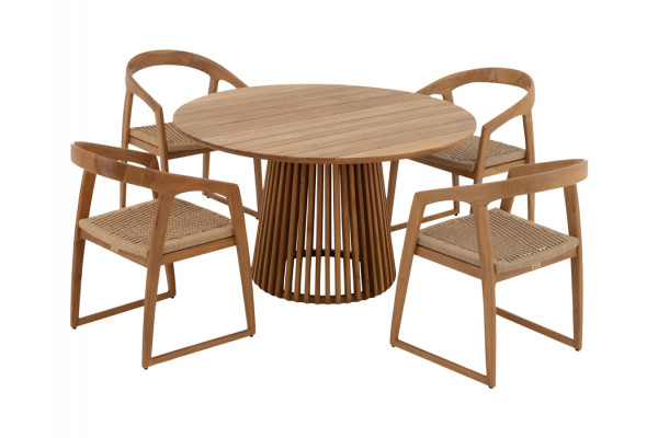 Luna Venedig Teak Havemøbelsæt ø150