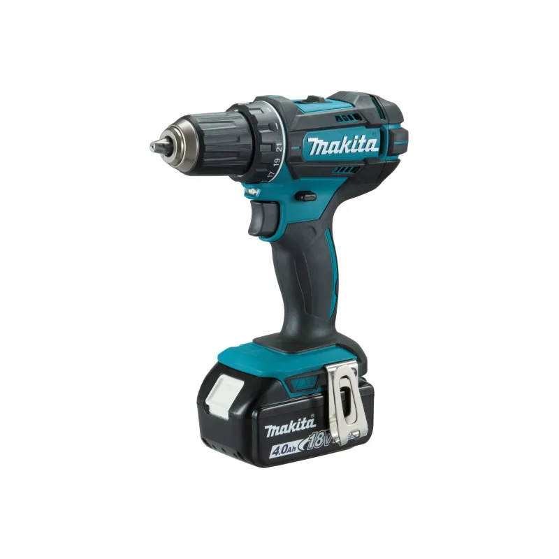 Makita 18V Bore- og Skruemaskine med Lynlader og Batterier