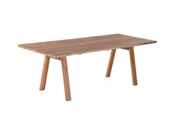 Maxi Plankebord 100x240     Bordben   Teak Skrå