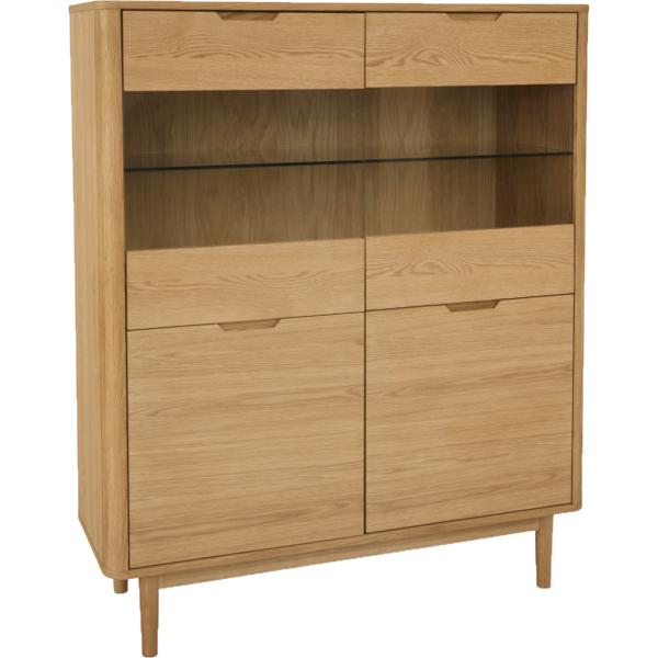 Furnhouse Nyborg Høj Skænk   Natur 124x45x146cm