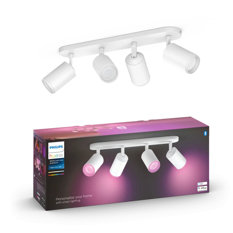 Philips Hue Fugato White And Color Ambiance Loftspot Hvid Med   Spots