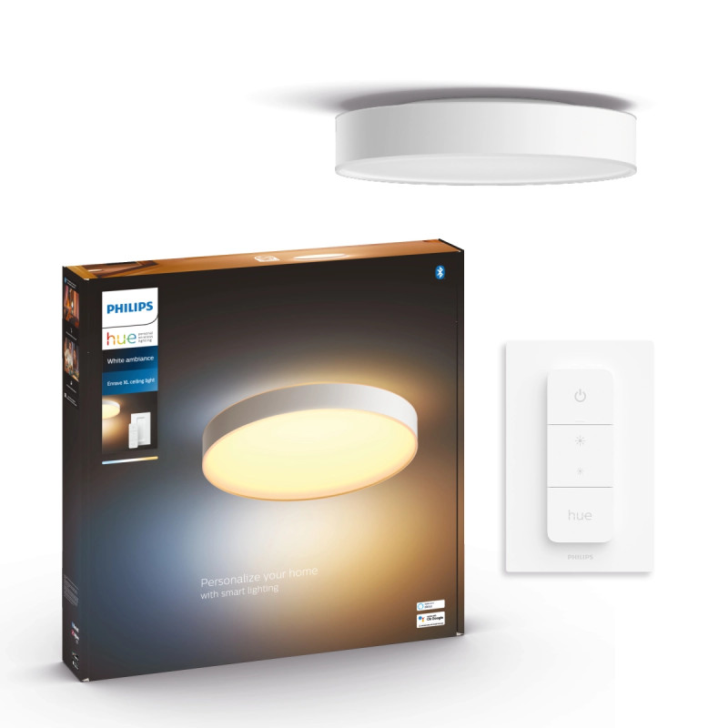 Philips Hue Enrave White Ambiance Ekstra Stor ø551   Led Loftlampe Hvid 48w