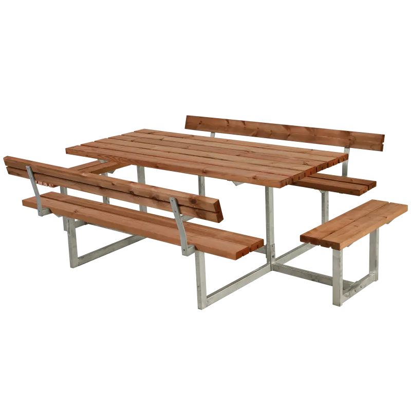 Plus Basic Bord Bænkesæt     Ryglæn     Påbygninger 260   Teak 185815-17