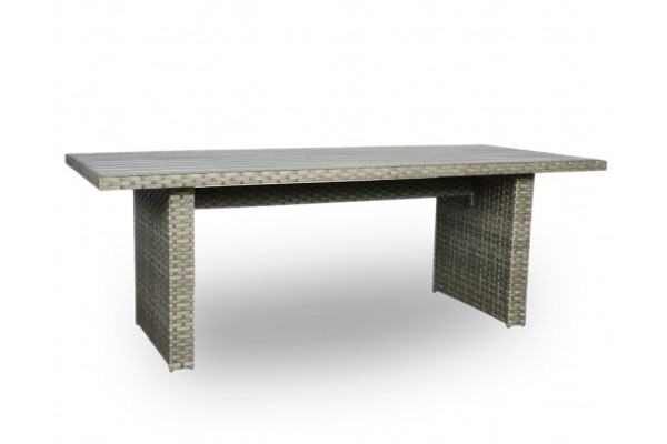 Elegant Vedligeholdelsesfrit Havebord i Grå – 210 cm