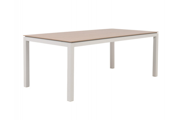Selma Havebord Silicate 100x200   Gråhvid