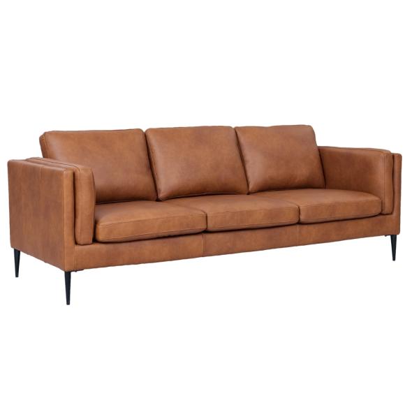 Furnhouse Valencia   Pers  Læder Cognac 220x88x83cm