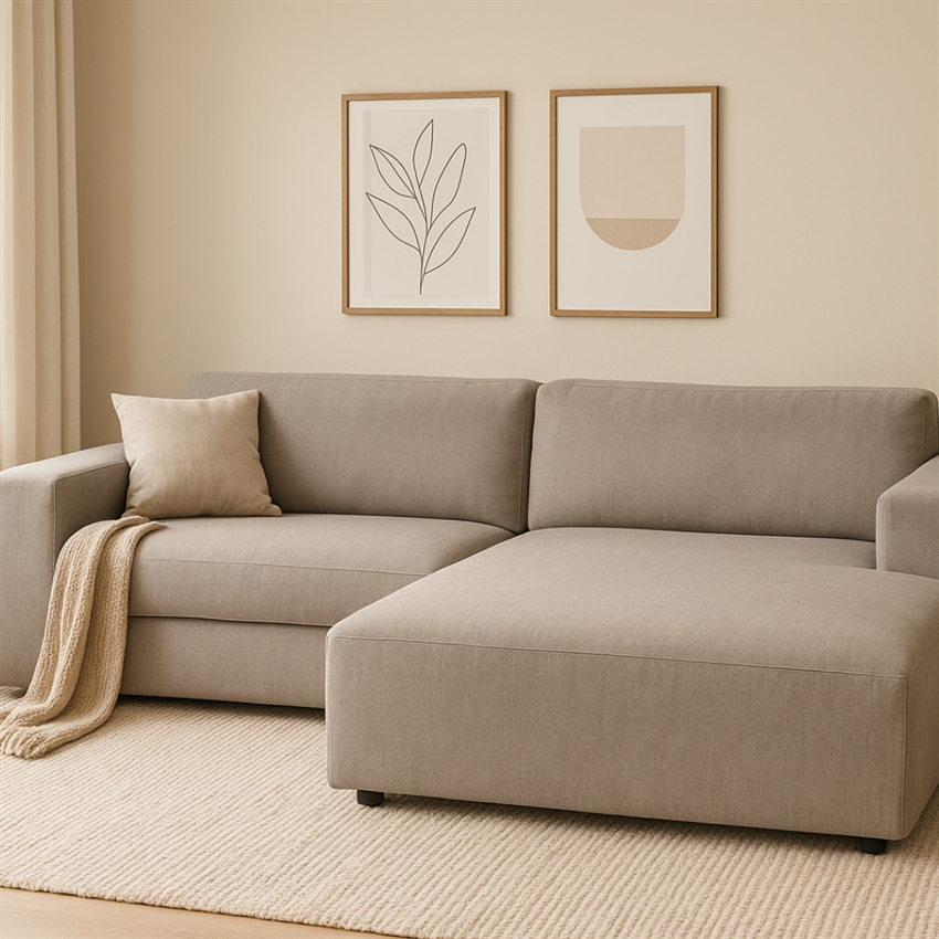 Rowico Home Willard    Personers Sofa    Chaiselong Beige Stof 234     70     160     Møbelsalg