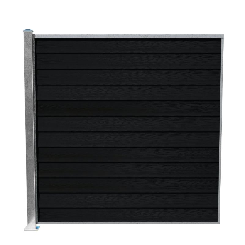 Wimex Komposithegn Glyngøre Royal T180 – Elegant Sort Hegn