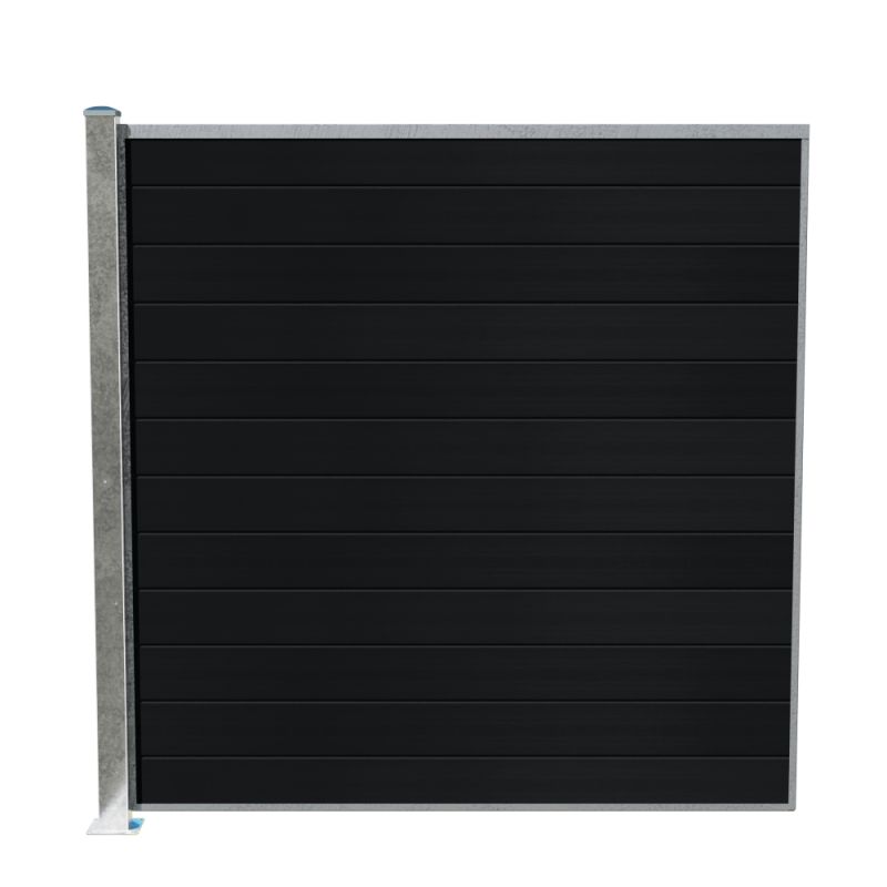 Wimex Livø Prime T180 WPC Hegn Stolpe m/Fod - Udsalg!