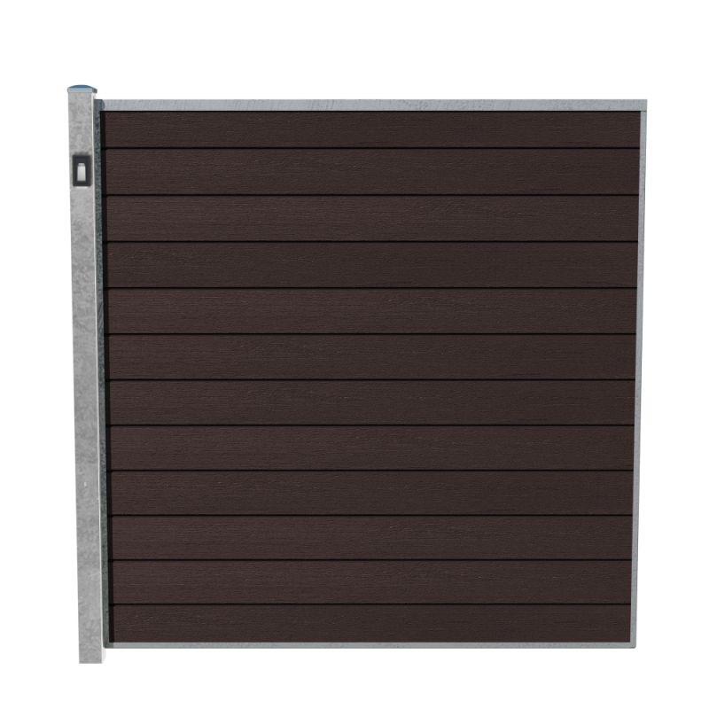Wimex Livø Prime T180 V-profil WPC Stolpe med Lys