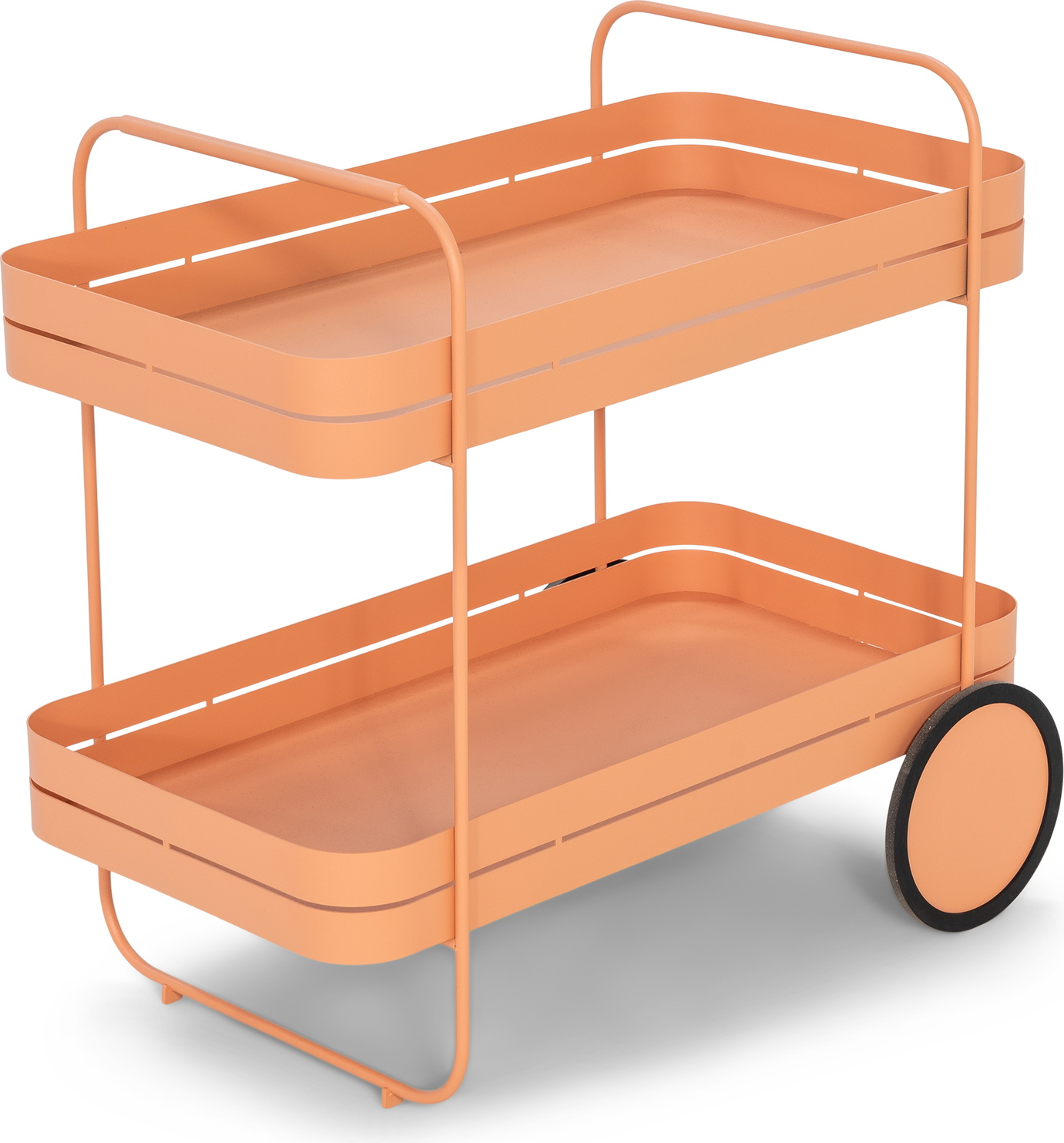 Barvogn Spinder Design Gin   Trolley Serveringsvogn   Lerjordfarvet Stål H69ã B42ã D74