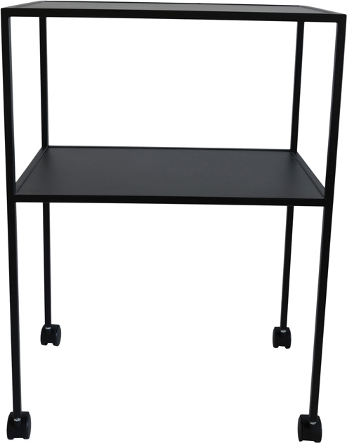 Serveringsvogn Spinder Design Trolly Sort Stål Med Hylder   Hjul H86ã B60ã D40
