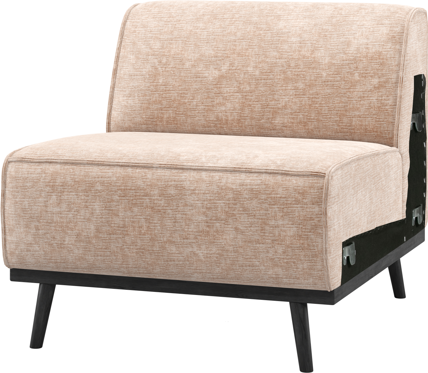 Udendørs  -personers Modulsofa Woood Statement  Natur Chenille-velour 100  Polyester  Bonell-fjedre  Massiv Træramme