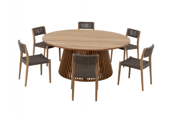 Luna Alana Teak Havemøbelsæt ø180