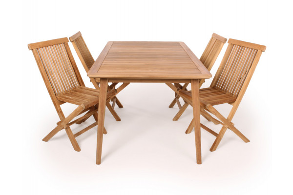 Murcia Kiel Teak Havemøbelsæt 90x150